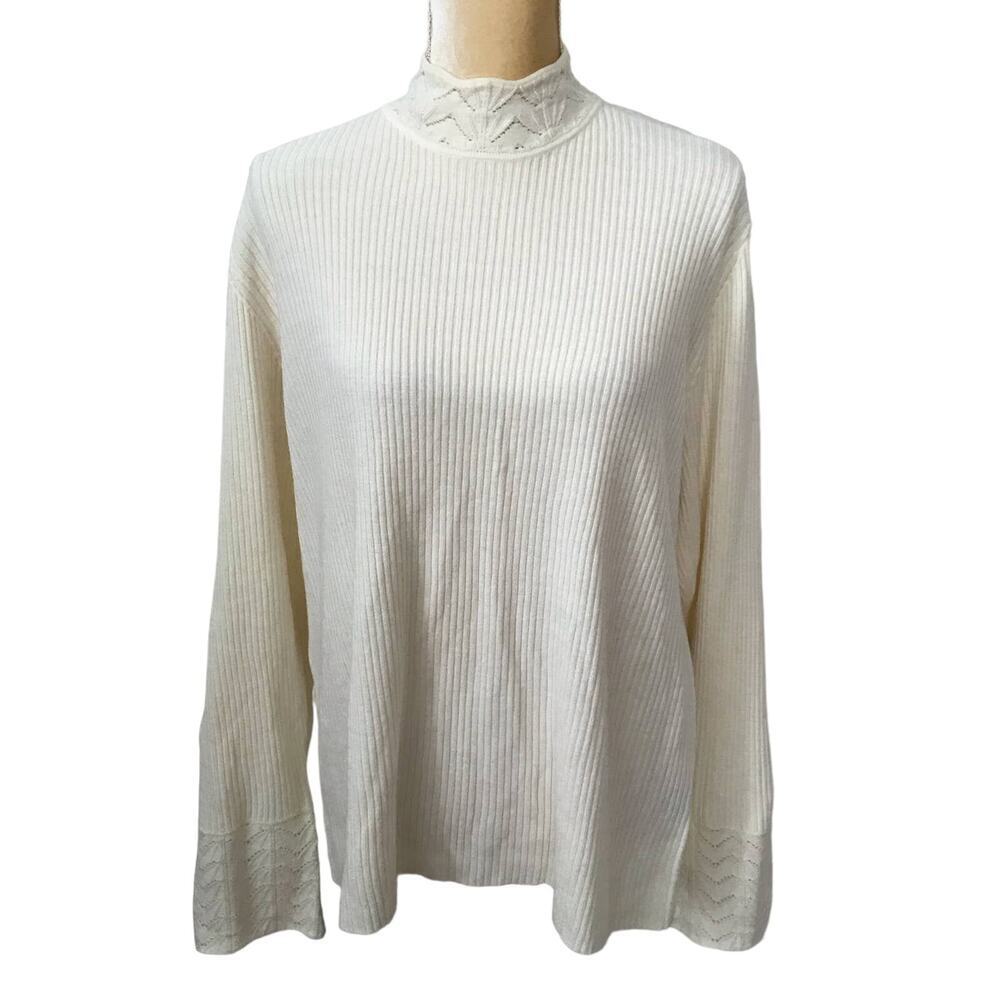 Norton McNaughton Vintage Mock Neck Sweater Women 2X
